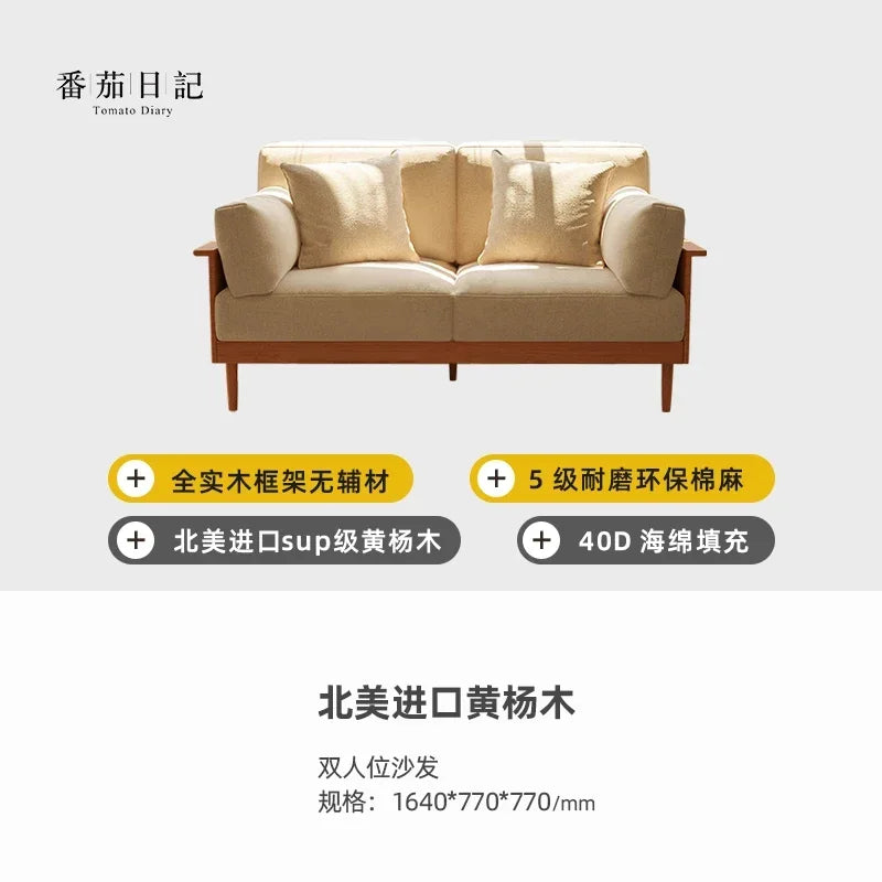 Fabric Designer Recliners Sofa Wood Nordic Sleeper Chaise Living Room Couch Lazy Corner Double Divano Sottovuoto Furniture