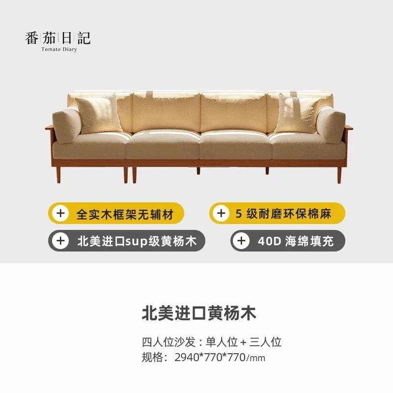 Fabric Designer Recliners Sofa Wood Nordic Sleeper Chaise Living Room Couch Lazy Corner Double Divano Sottovuoto Furniture