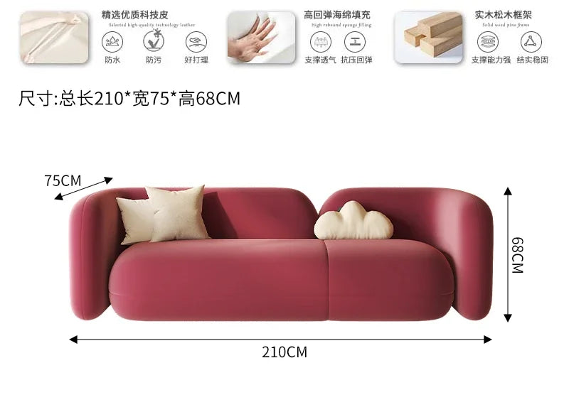 Romantic Design Sofa Italian Comfortable Light Luxury Creative Living Room Sofas Art Gaming Unusual Muebles Balcony Furniture