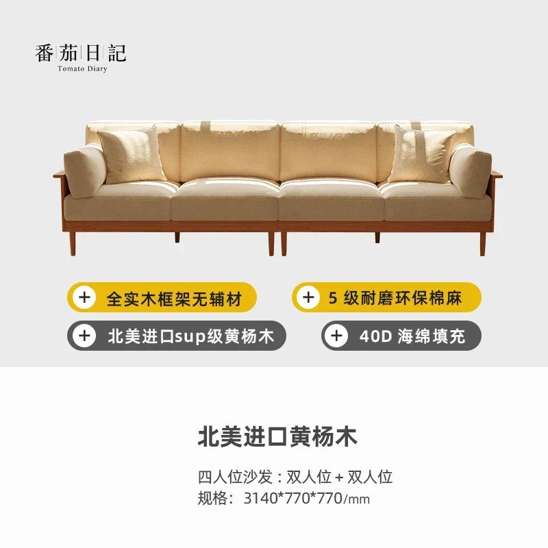 Fabric Designer Recliners Sofa Wood Nordic Sleeper Chaise Living Room Couch Lazy Corner Double Divano Sottovuoto Furniture