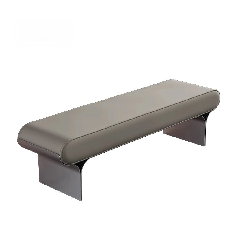 Leather Modern Bench Minimalist Upholstered Entryway Bench Stylish Living Room Bedroom Furniture for Home Decor