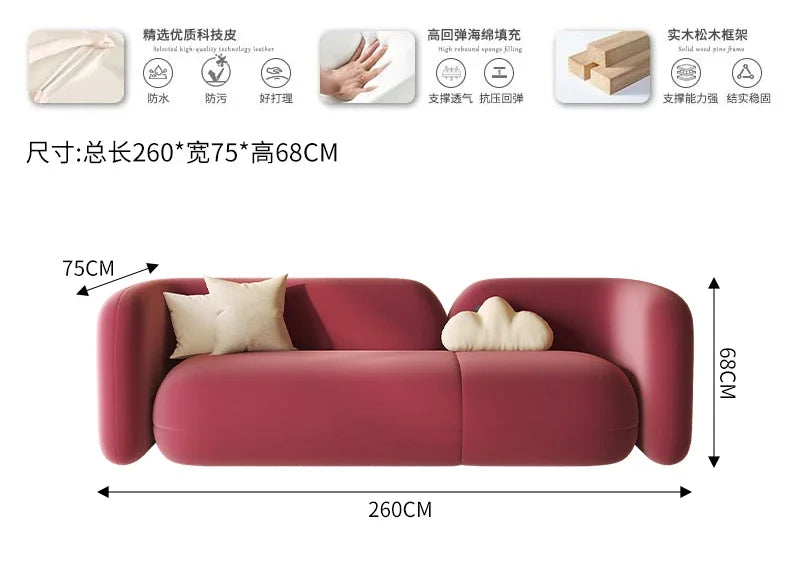 Romantic Design Sofa Italian Comfortable Light Luxury Creative Living Room Sofas Art Gaming Unusual Muebles Balcony Furniture