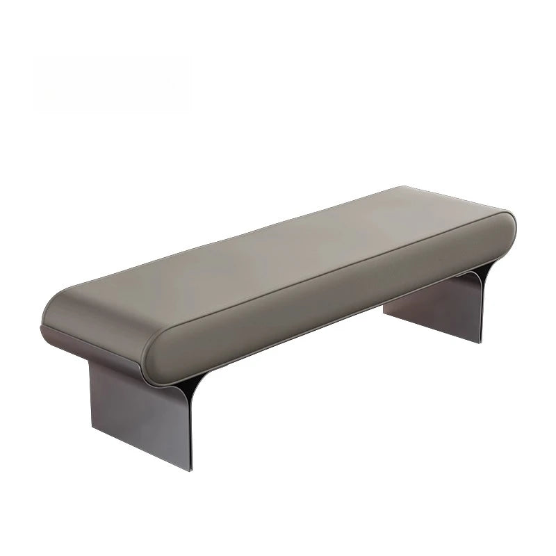 Leather Modern Bench Minimalist Upholstered Entryway Bench Stylish Living Room Bedroom Furniture for Home Decor