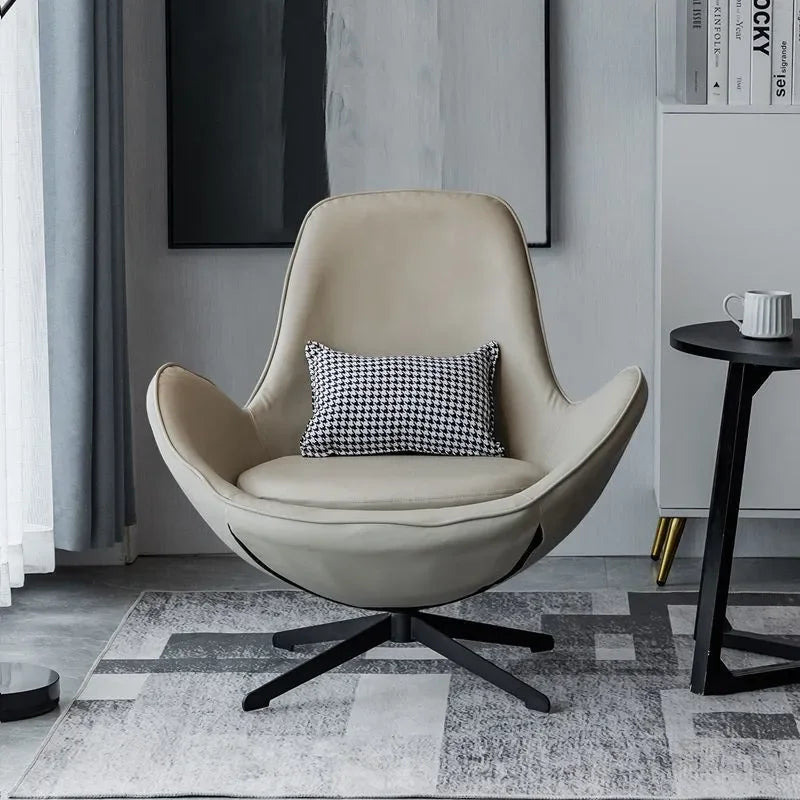 Nordic Sofa Chairs Luxury Portable Swivel Chairs Relaxing Design Modern Sofa Chair Living Room Comfortable Chair Home Furniture