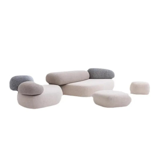 Pebble head sofa, special-shaped combination Italian minimalist living room color matching furniture