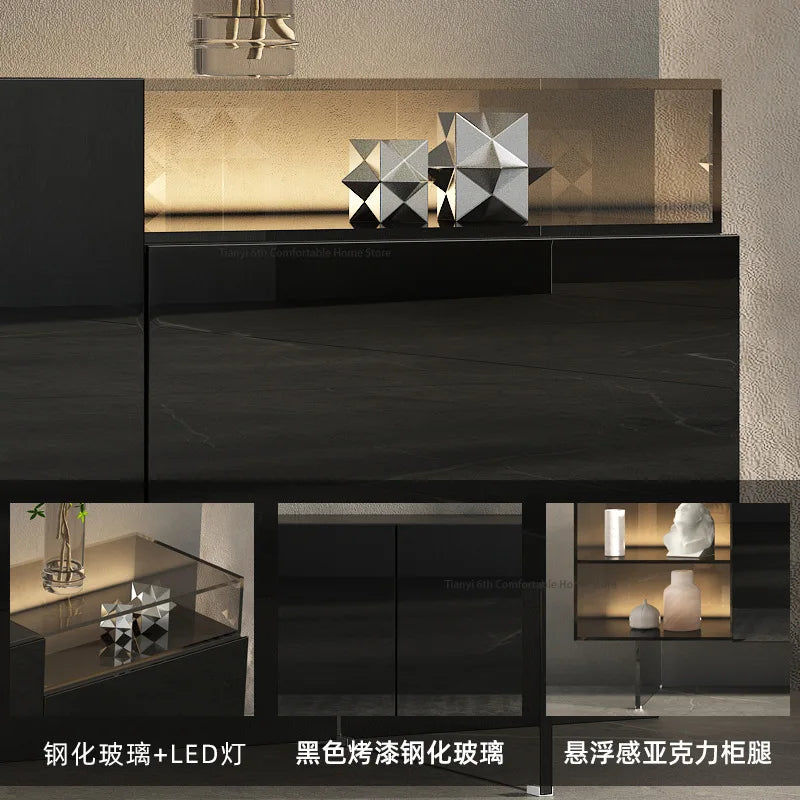 Italian Minimalist Floating TV Cabinet Modern Simple Acrylic Living Room TV Cabinets Home Furniture שידה לטלויזיה בסלון FYFS