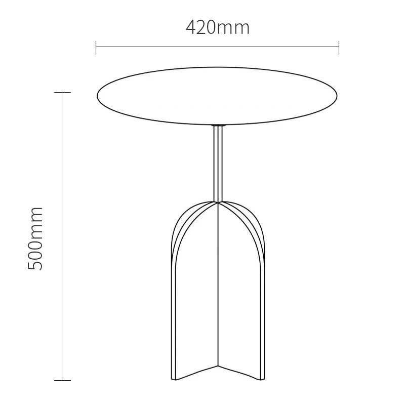 italian metal pallet side table antique round coffee table modern luxury living room villa furniture