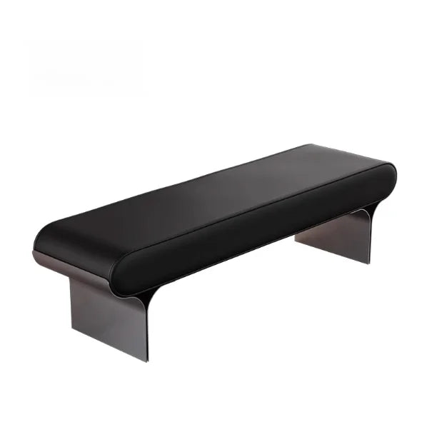 Leather Modern Bench Minimalist Upholstered Entryway Bench Stylish Living Room Bedroom Furniture for Home Decor