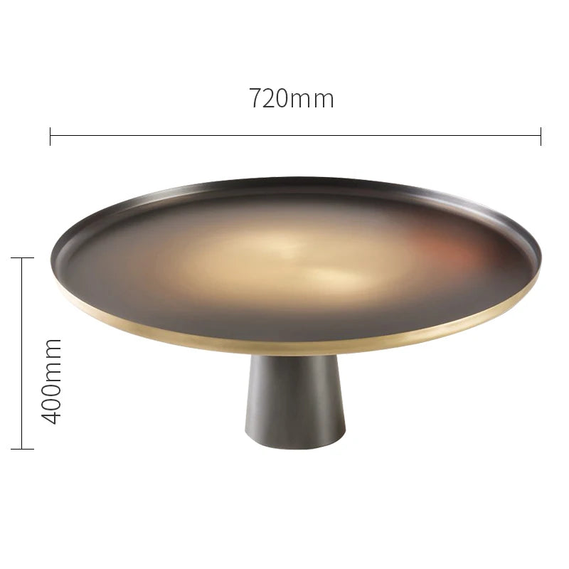 italian metal pallet side table antique round coffee table modern luxury living room villa furniture