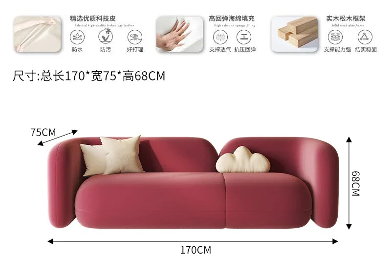 Romantic Design Sofa Italian Comfortable Light Luxury Creative Living Room Sofas Art Gaming Unusual Muebles Balcony Furniture