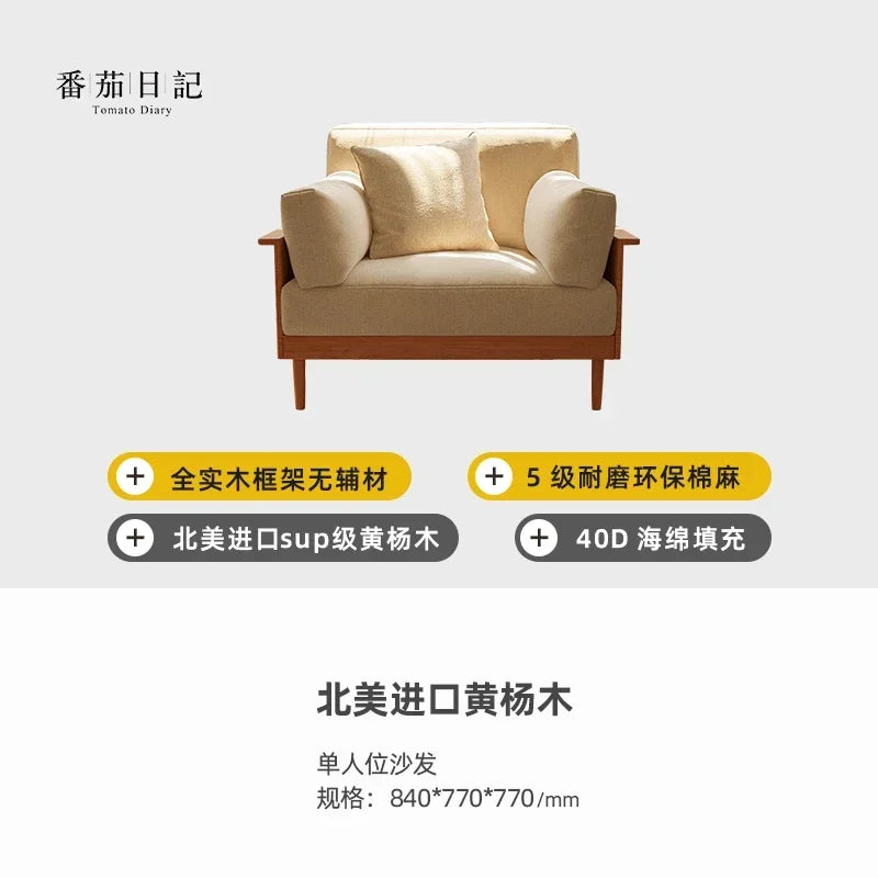 Fabric Designer Recliners Sofa Wood Nordic Sleeper Chaise Living Room Couch Lazy Corner Double Divano Sottovuoto Furniture