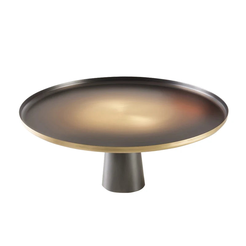 italian metal pallet side table antique round coffee table modern luxury living room villa furniture