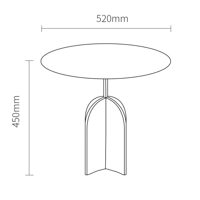 italian metal pallet side table antique round coffee table modern luxury living room villa furniture