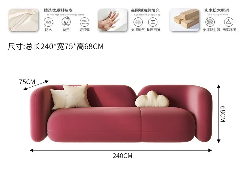 Romantic Design Sofa Italian Comfortable Light Luxury Creative Living Room Sofas Art Gaming Unusual Muebles Balcony Furniture